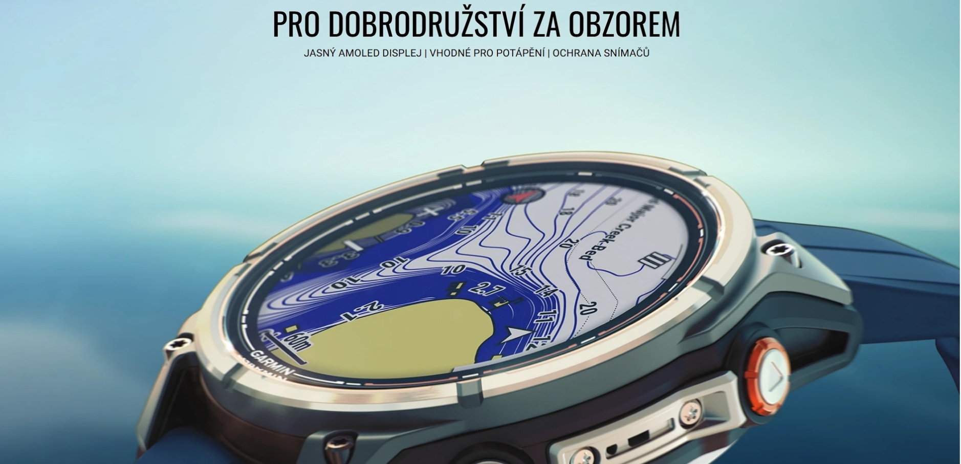 Garmin Quatix 8 Pro 47 mm s jasným amoled displejem